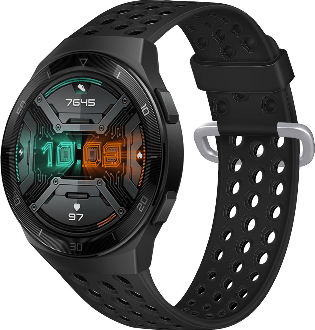 Силиконовый ремешок Bakeey 22 мм для Huawei Watch GT 2e, черный фото