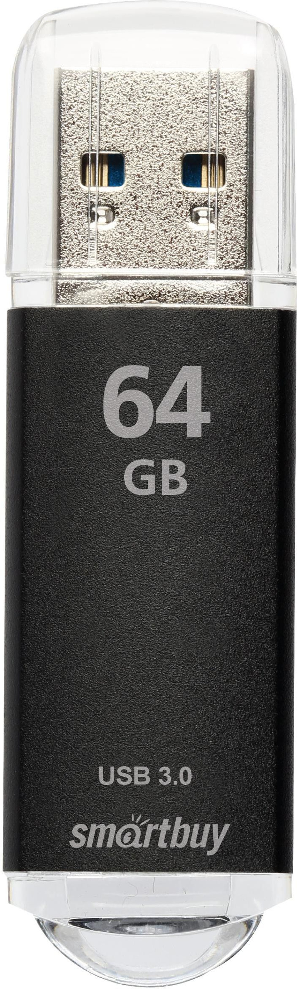 Флеш-накопитель Smartbuy V-Cut USB 3.0 64GB, черный фото