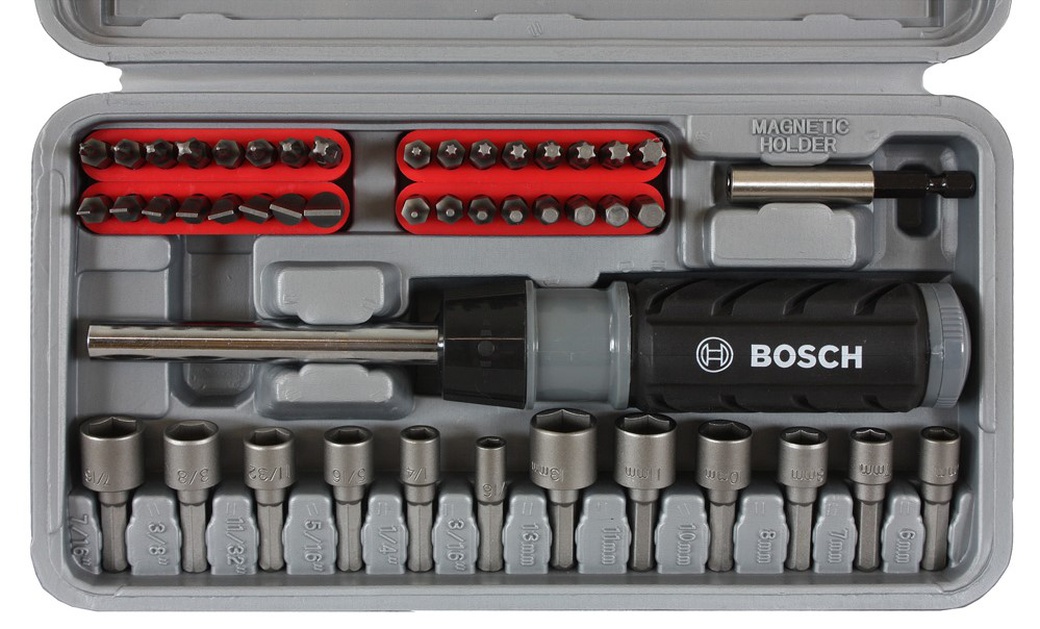 Набор бит Bosch X-LINE 46 (2.607.019.504) 46пр., отвертка, биты и головки фото