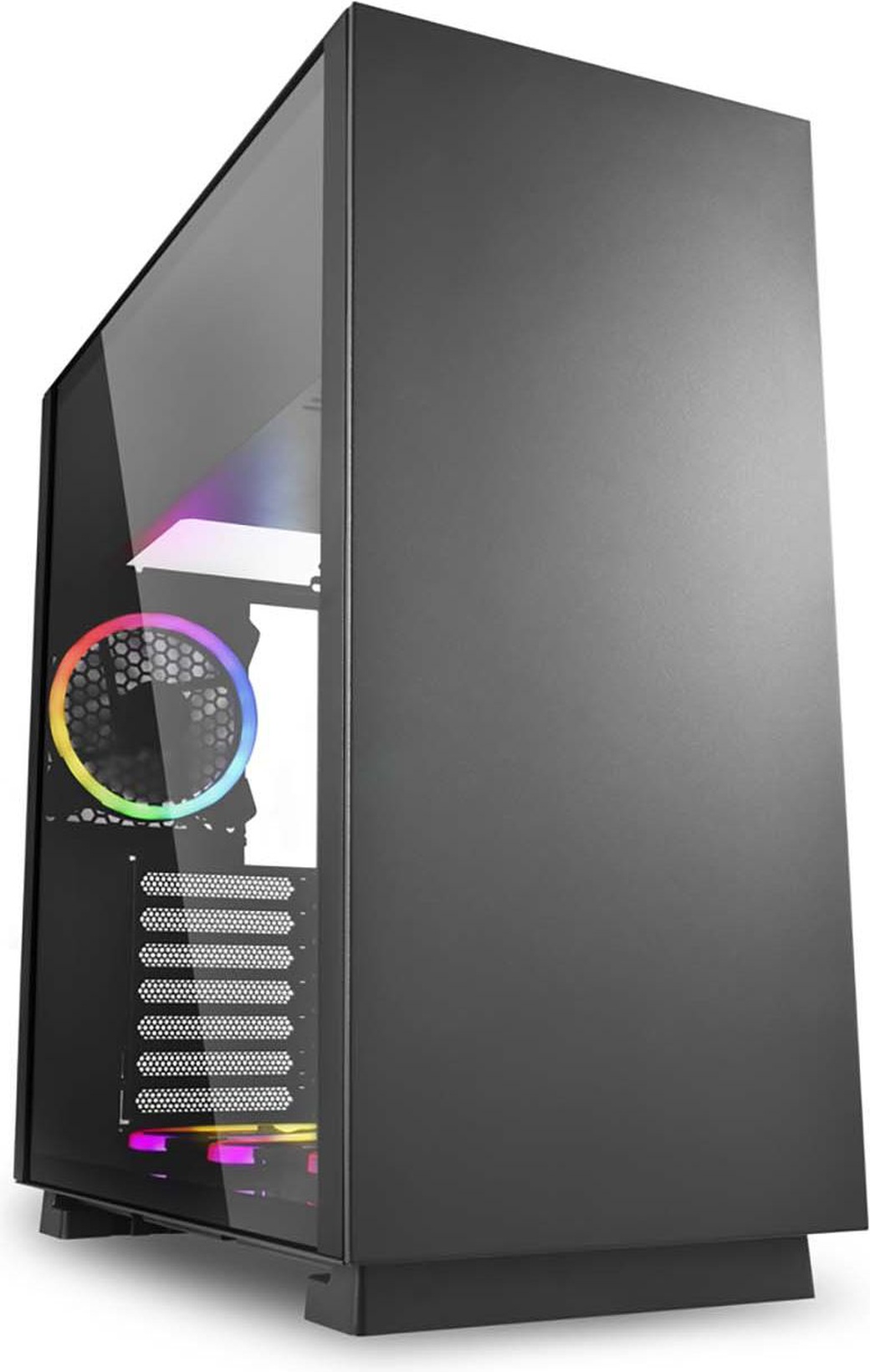 Компьютерный корпус Sharkoon Pure Steel RGB led, черный фото