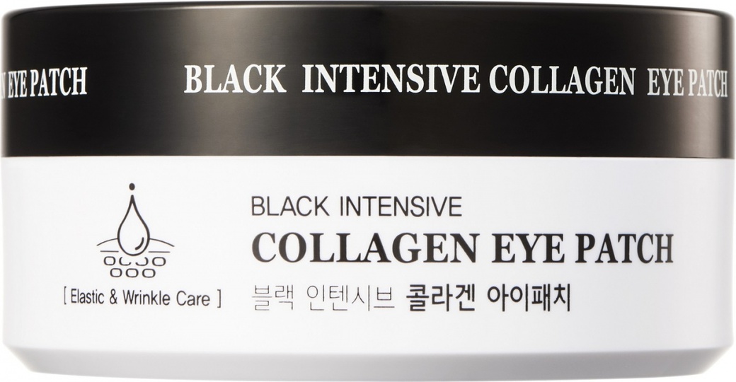 HANIxHANI Гидрогелевые патчи с коллагеном Black Intensive Collagen Eye Patch 1,4 г *60 шт фото