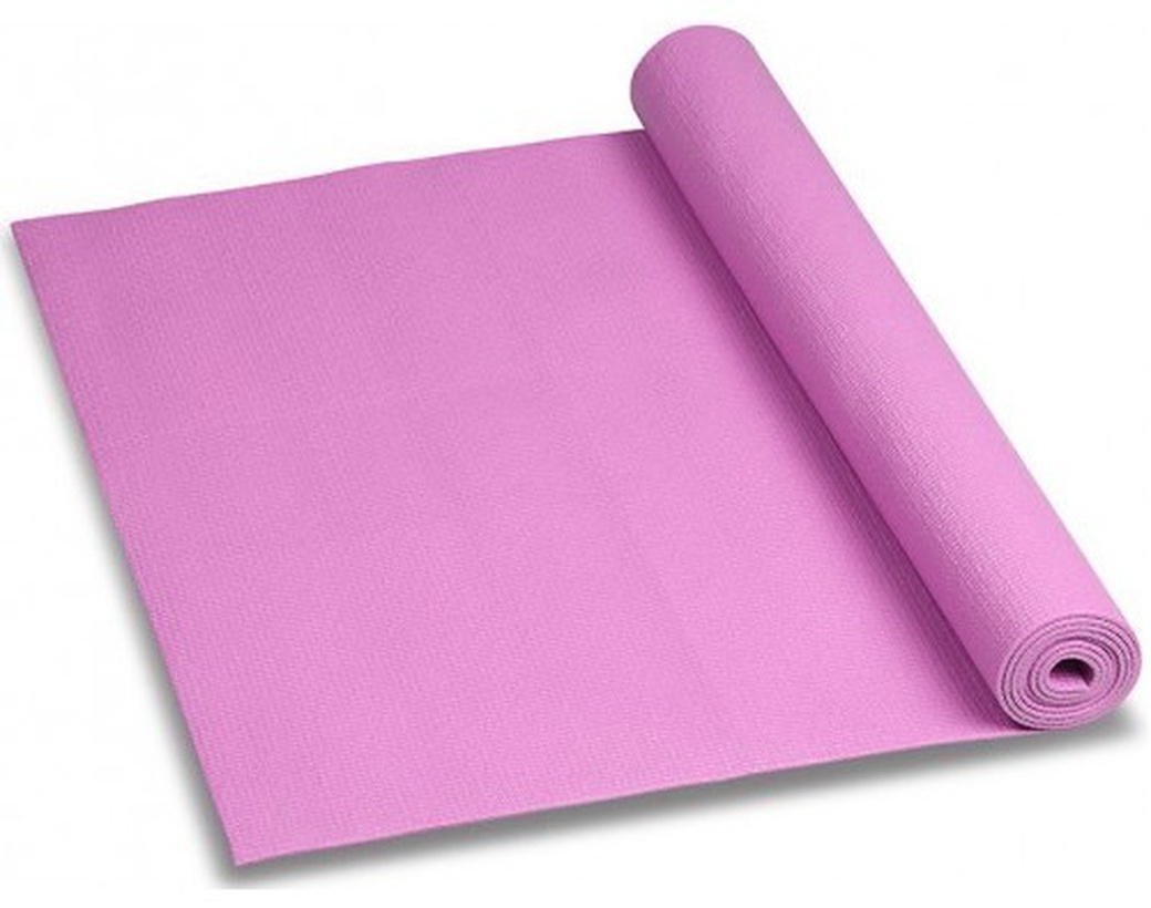 Коврик для йоги и фитнеса INDIGO PVC, YG03, Розовый, 173*61*0,3 см фото