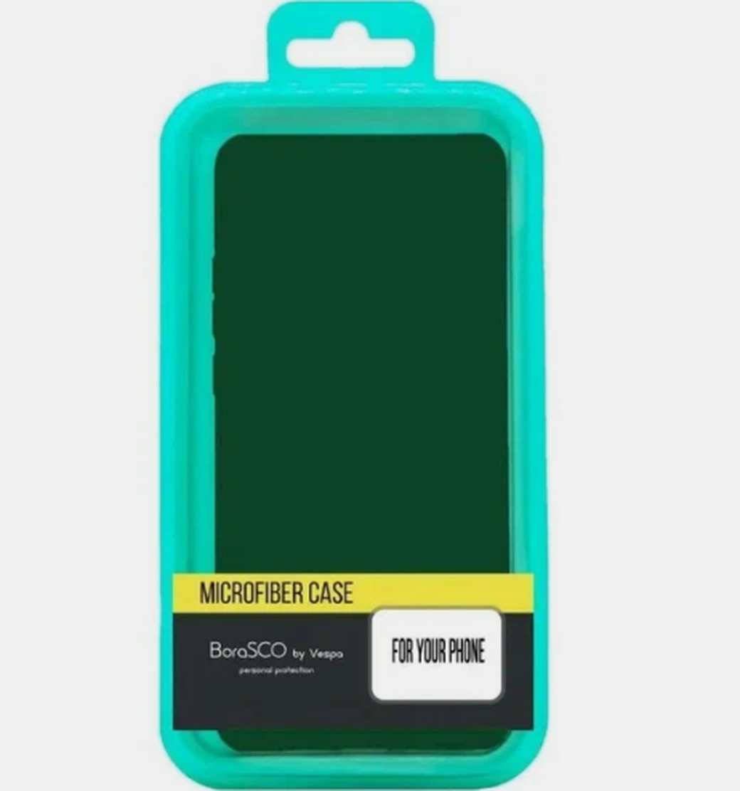 Чехол-накладка для Xiaomi Redmi 12C зеленый опал, Microfiber Case, BoraSCO фото