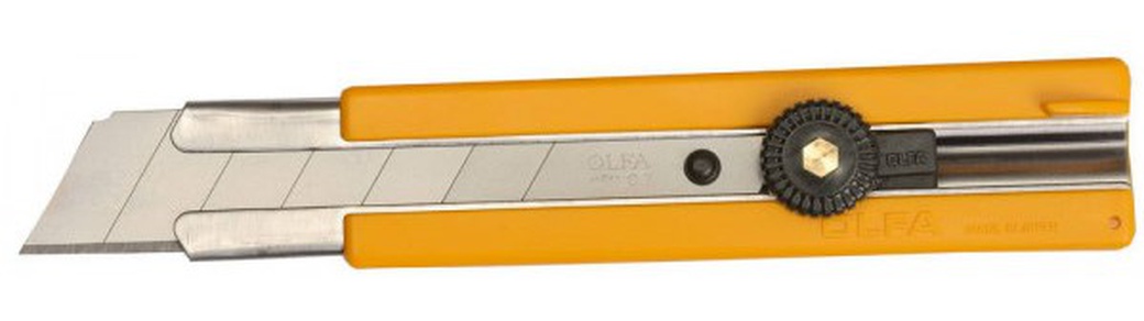 Нож Olfa с выдвижным лезвием, с резиновыми накладками, 25мм фото