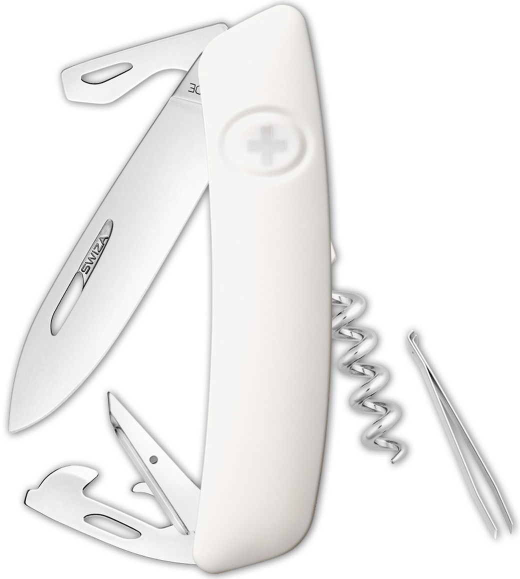 Швейцарский нож Swiza D03 Standard, 95 мм, 11 функций, белый фото