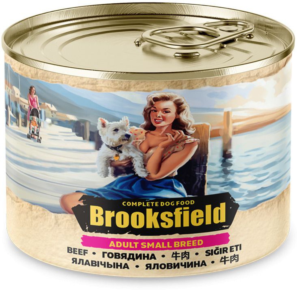 BROOKSFIELD 50211 Adult Small Breed консервы для собак мелких пород говядина 200г фото