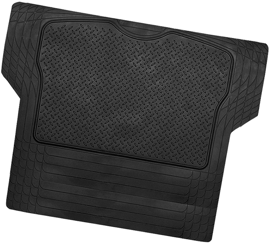 Коврик в багажник LUXURY, TER-300L BK, универсальный, морозостойкий, 144 х 110 см., материал термопласт, чёрный фото