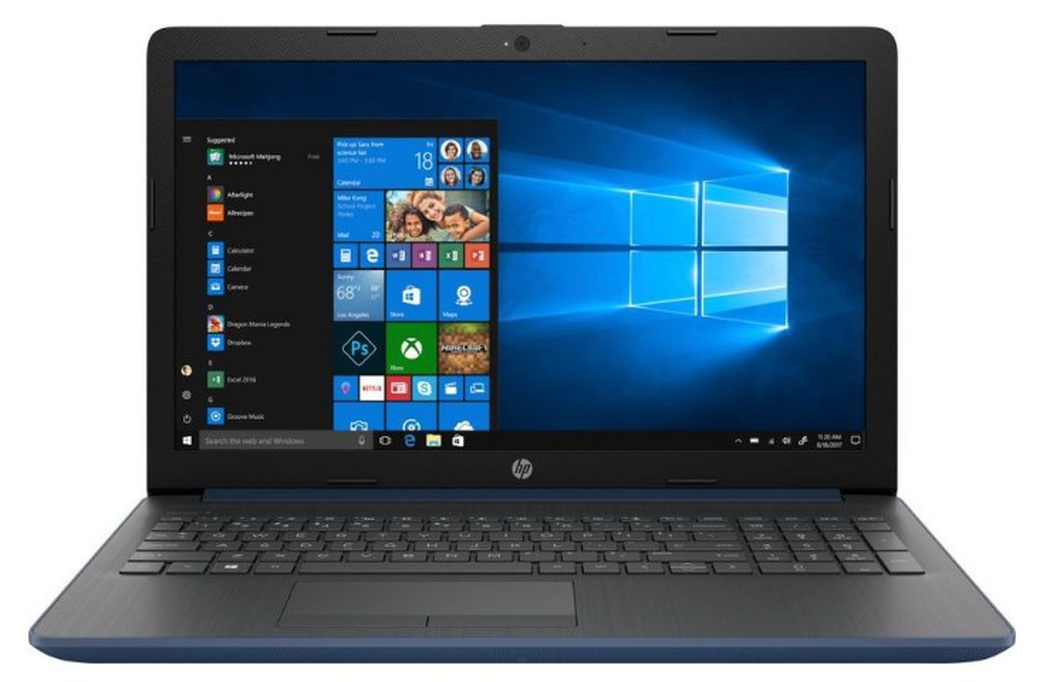 Ноутбук HP 15-da1052ur <6ND28EA> i7-8565U (1.8)/8Gb/1Tb+128Gb SSD/15.6"FHD IPS AG/Int Intel UHD 620/No ODD/Cam HD/Win10 синий фото