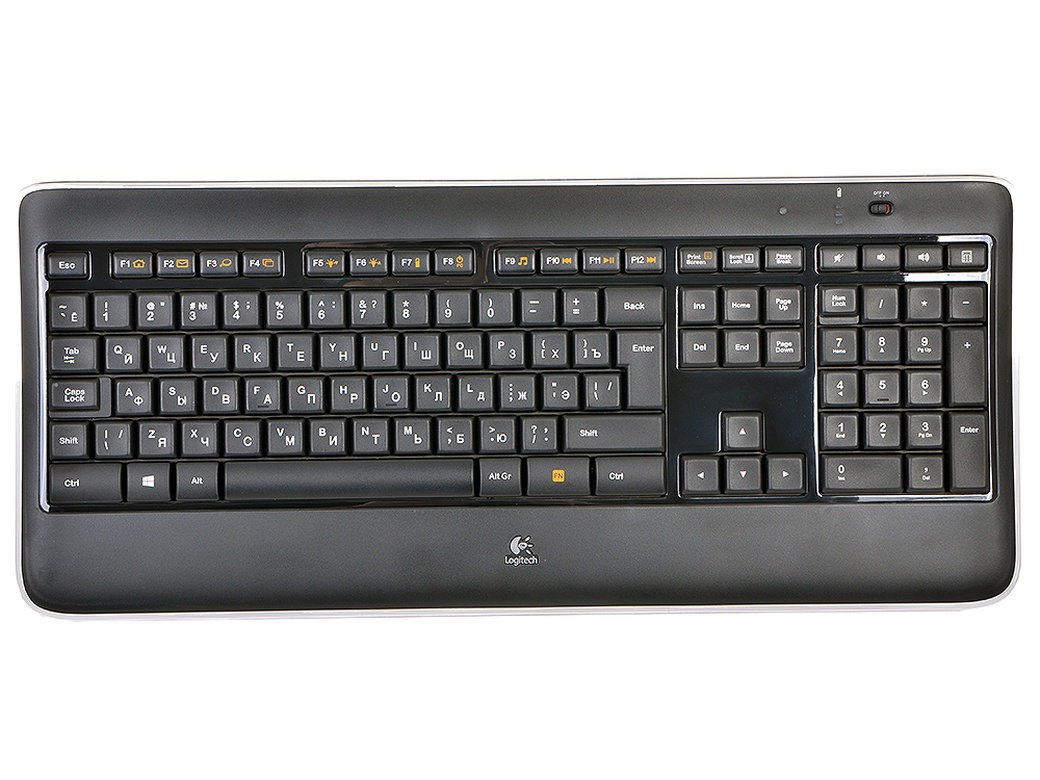 Клавиатура Logitech K800 Wireless Illuminated Black, 920-002395 фото