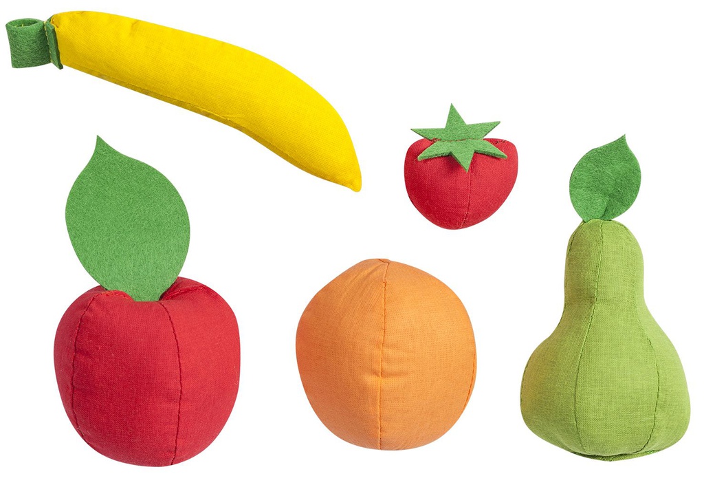 Набор фруктов PAREMO 5 предметов (с карточками) фото