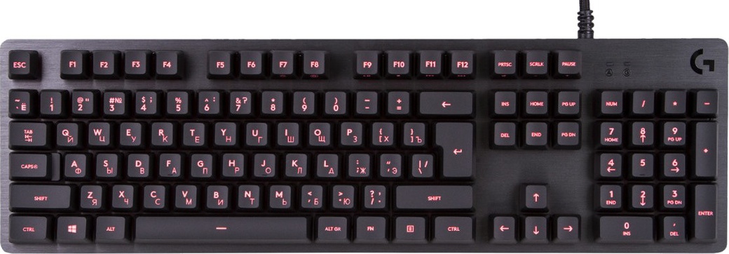 Клавиатура Logitech G413 Carbon механическая черный USB Multimedia for gamer LED фото