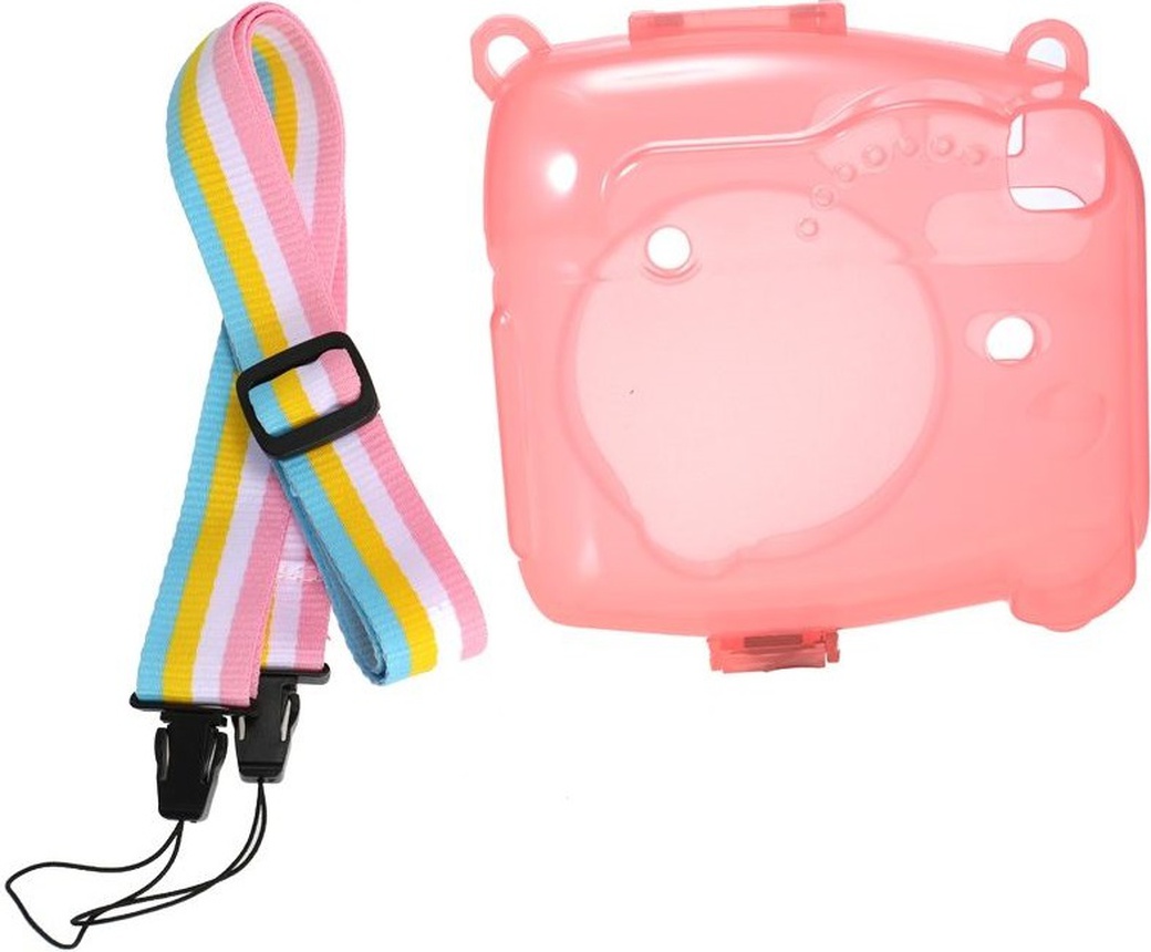 Силиконовый флуоресцентный чехол для камер MINI8, розовый фото