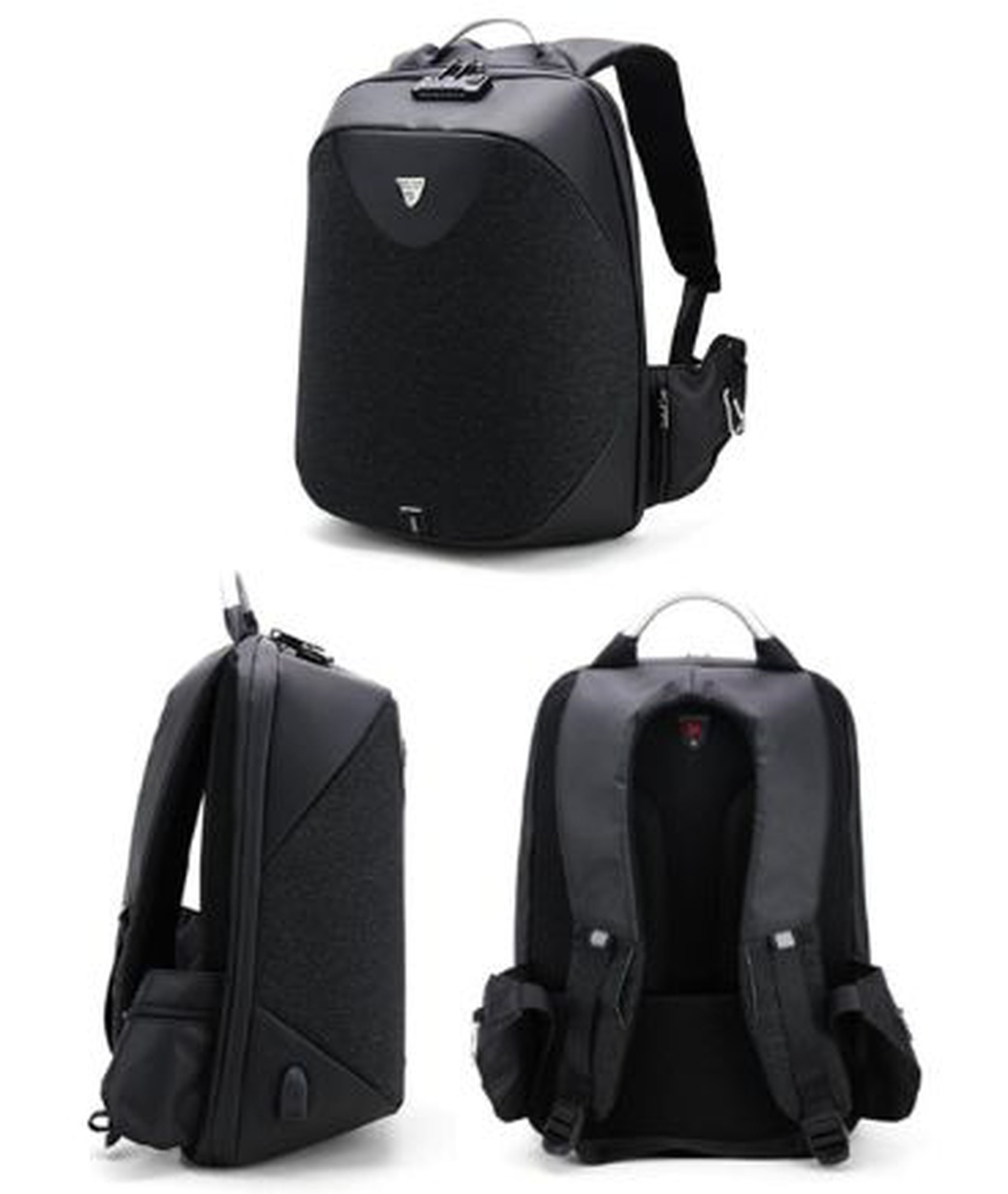 Рюкзак для ноутбука с защитой от кражи, черный фото