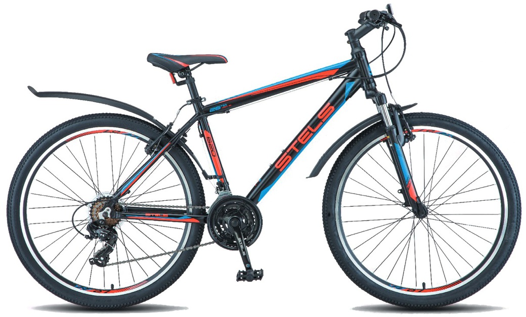 Велосипед Stels Navigator 620 V V010 Чёрный/Красный/Синий (LU088805) 19" фото