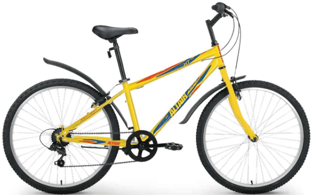 Велосипед 26" Altair MTB HT 26 1.0 Желтый 6 ск 17-18 г 17' RBKN8MN66004 фото