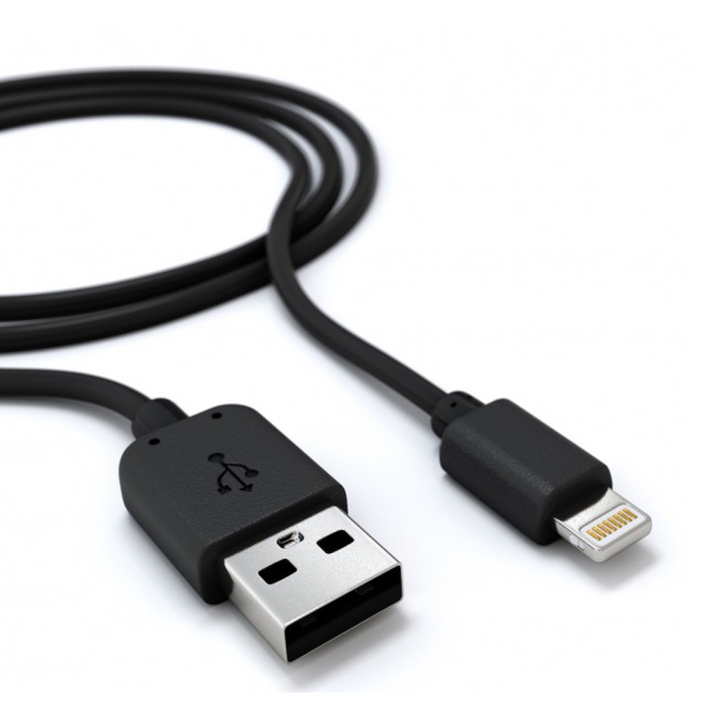 Дата-кабель Red Line USB - 8 - pin для Apple, черный фото