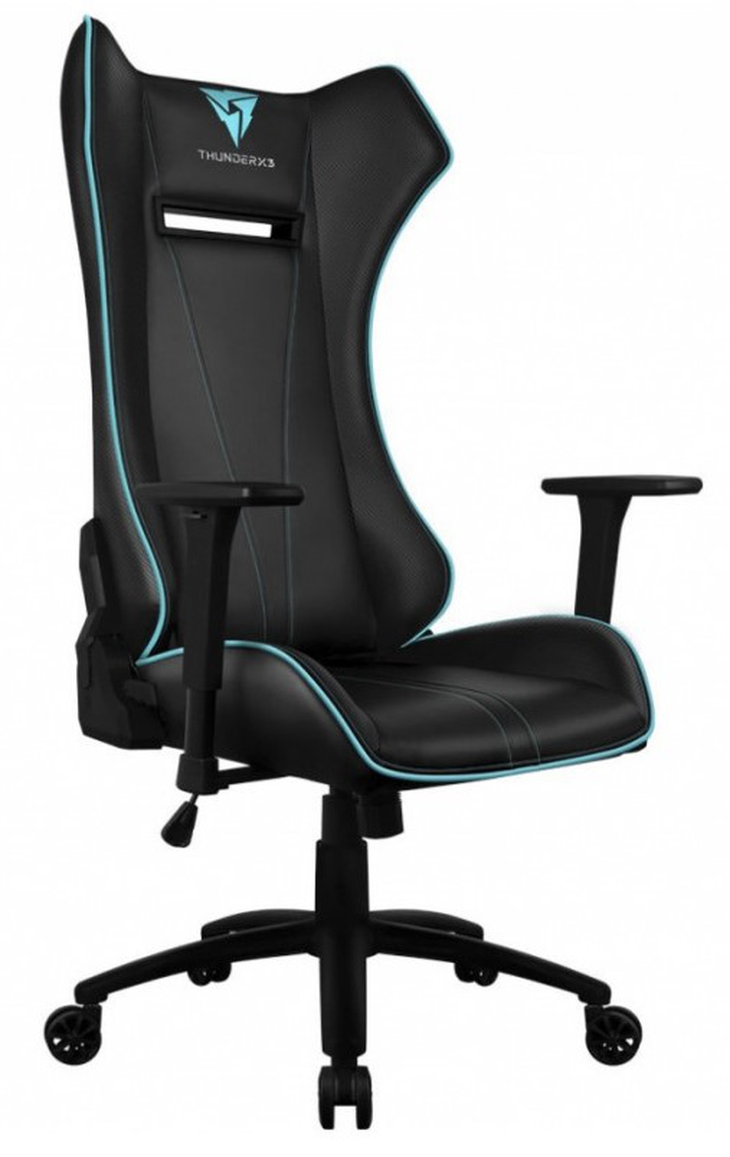 Игровое кресло THUNDERX3 UC5 Air черный с бирюзовой окантовкой фото