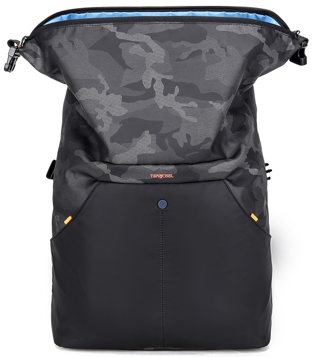Рюкзак TANGCOOL TC8029, черный-камуфляж, 15.6" фото