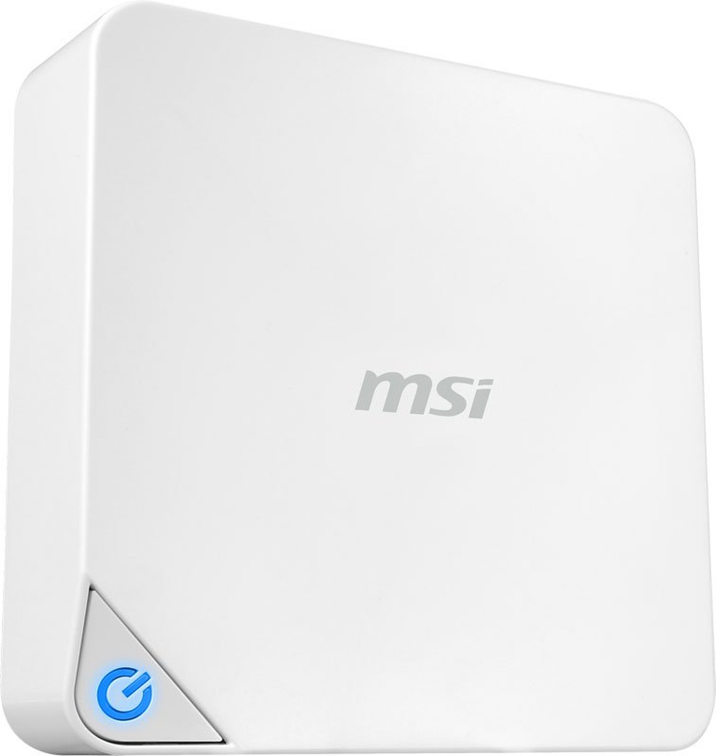 Неттоп MSI Cubi 237XRU slim Cel 3215U (1.7)/2Gb/SSD128Gb/HDG/noOS/GbitEth/WiFi/BT/65W/белый фото