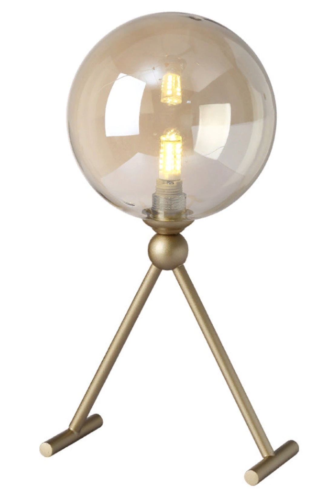 Настольная лампа Crystal Lux Francisca LG1 Gold/Cognac фото