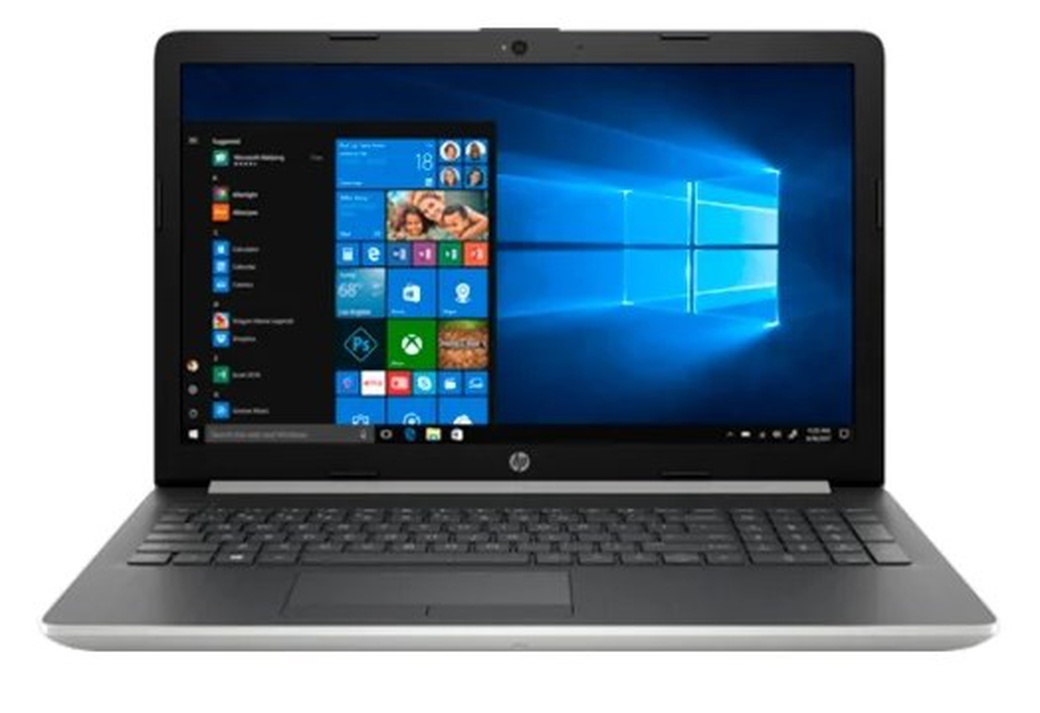 Ноутбук HP 15-da0148ur <4JX70EA> i3-7020U (2.3)/4Gb/128Gb SSD/15.6"FHD AG/NV GeForce MX110 2GB/No ODD/Cam HD/Win10 (серебряный) фото