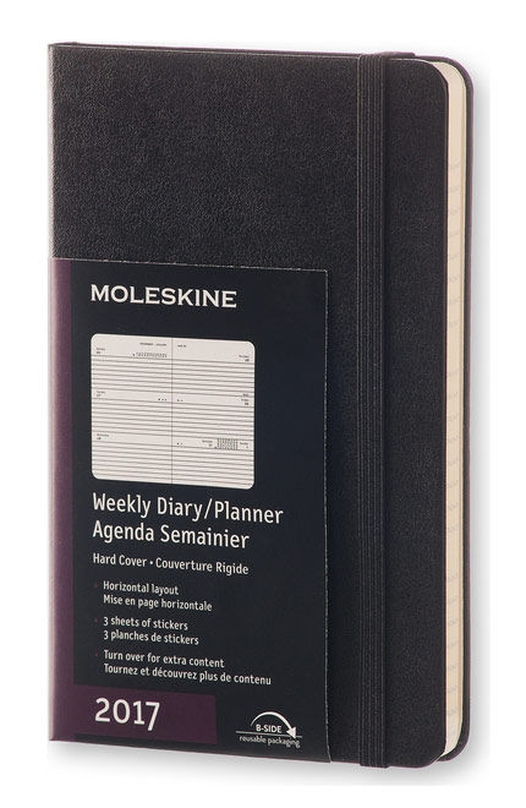 Еженедельник Moleskine Classic Wkly Pocket, цвет черный фото