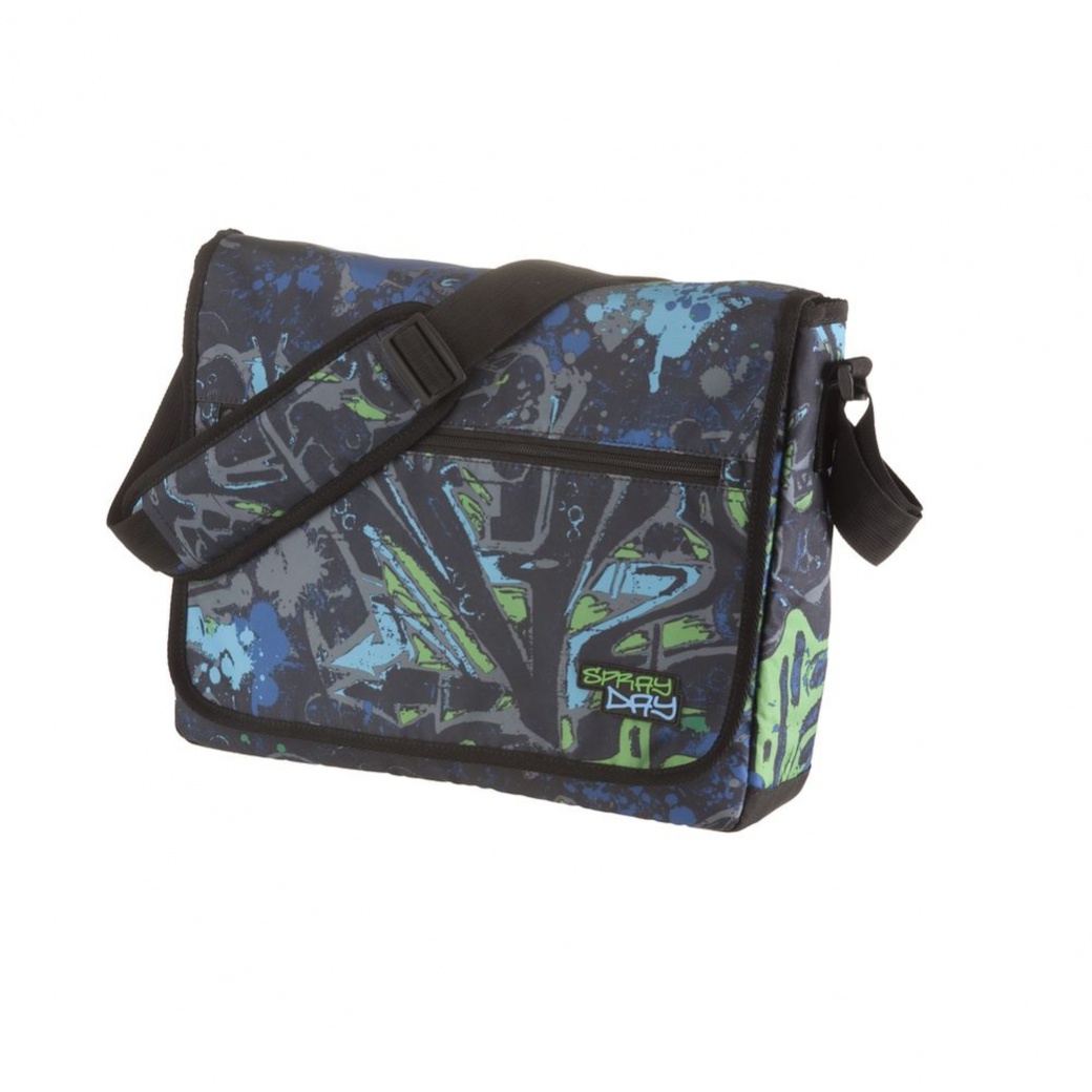 Walker Fun Spray Day - сумка школьная,39x39x10 см, синий/зелен фото