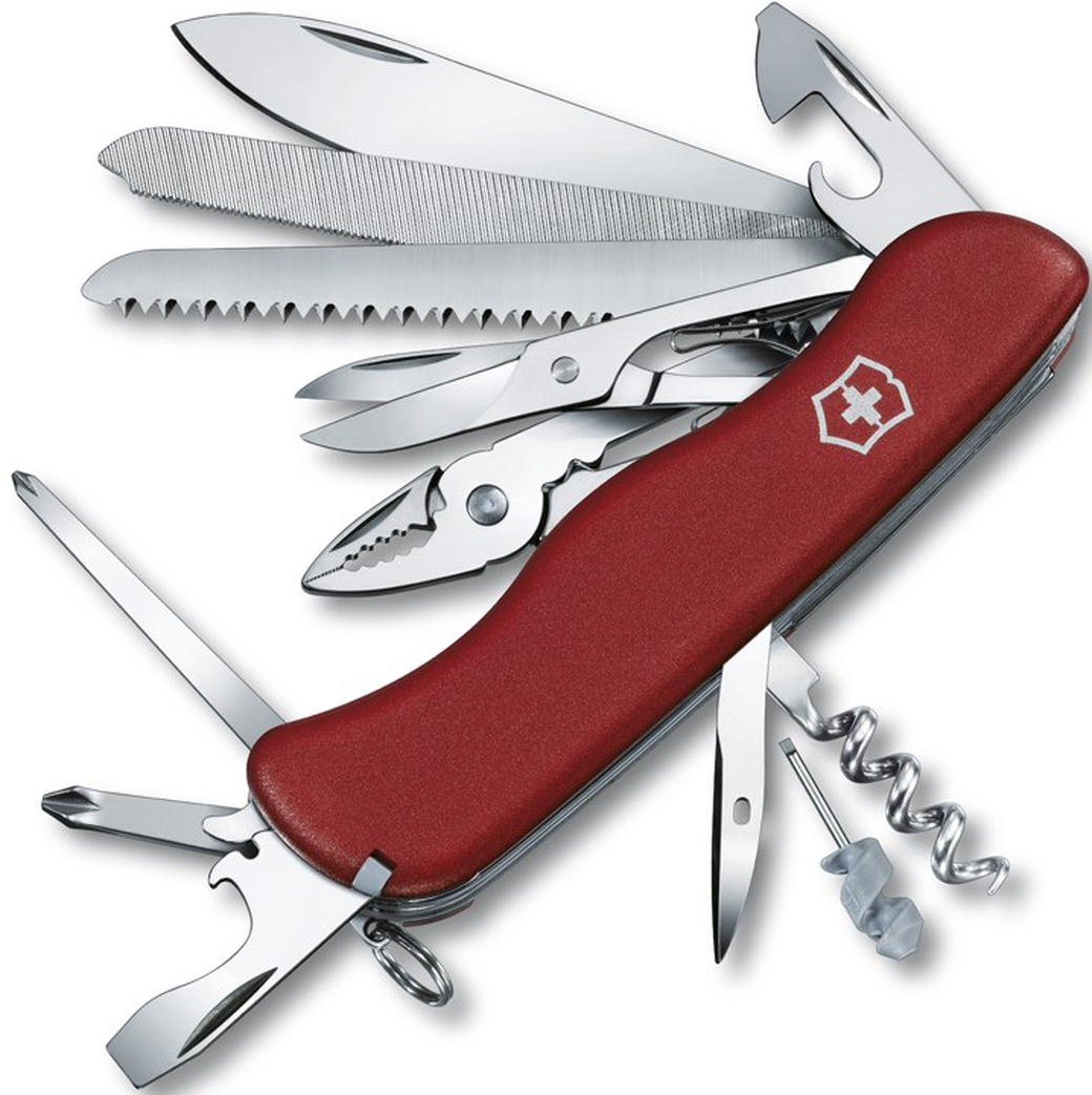 Нож Victorinox WorkChamp, 111 мм, 21 функция, красный фото