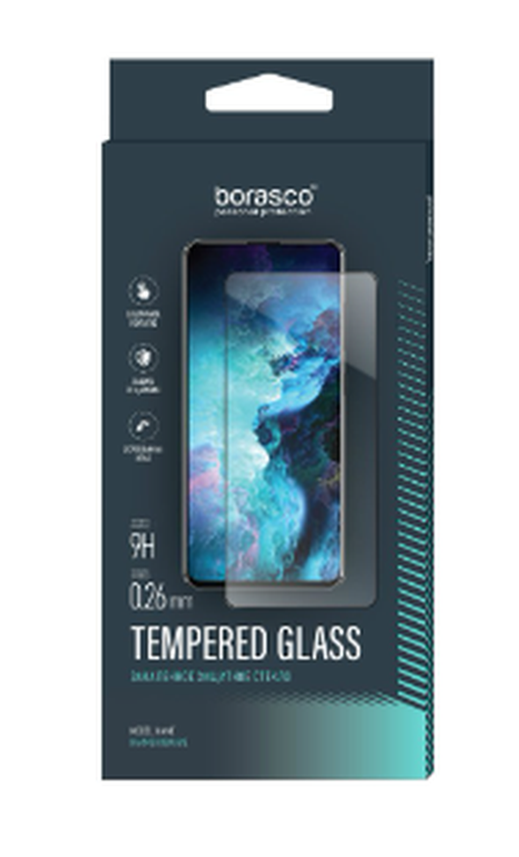 Защитное стекло для TECNO Spark 10 Pro Full Glue черный, BoraSCO фото