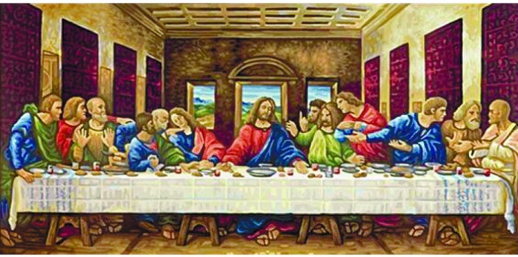 Schipper Репродукция Тайная вечеря Леонардо да Винчи - раскраска по номерам фото
