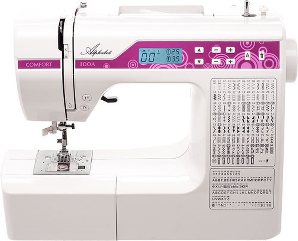 Швейная машина Comfort 100A белый/розовый фото