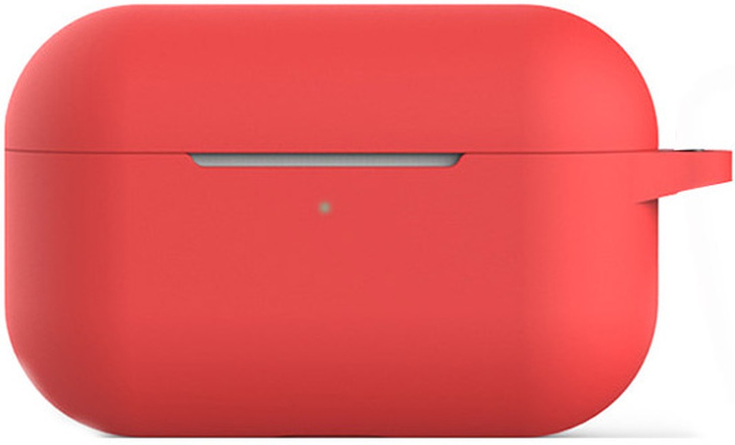 Силиконовый чехол для Airpods Pro, Airpods 3, красный фото