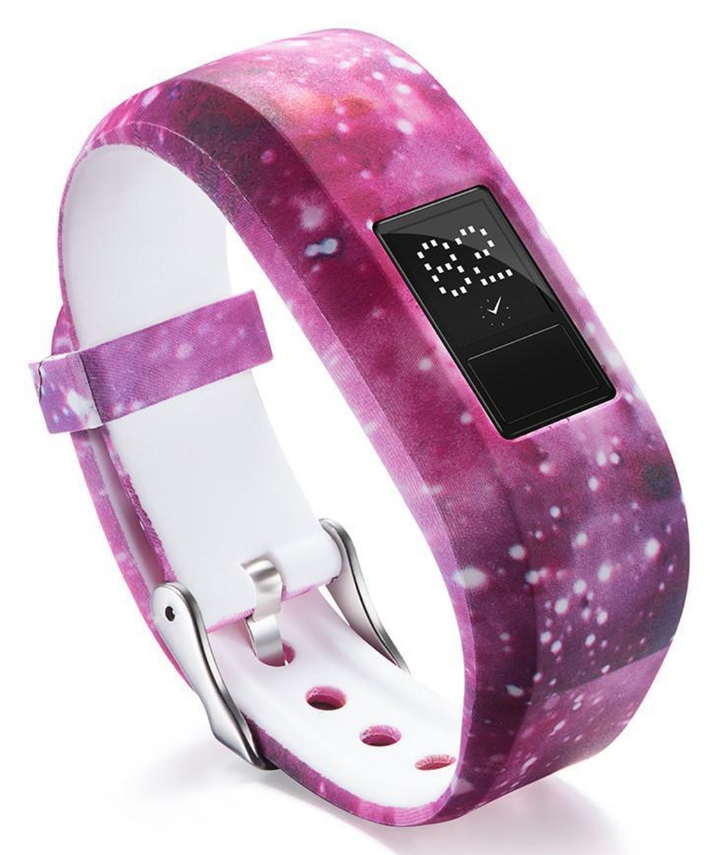 Силиконовый ремешок для браслета Bakeey для Garmin Vivofit JR, с рисунком небо, розовый фото