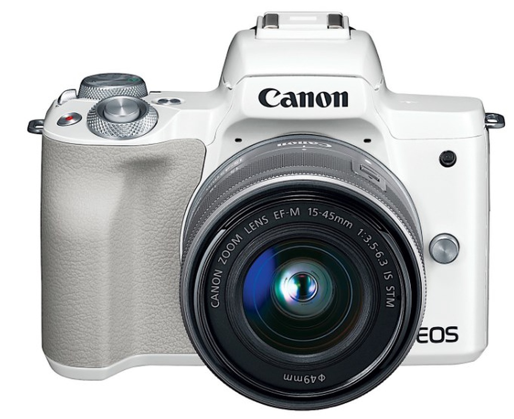 Беззеркальный фотоаппарат Canon EOS M50 kit EF-M 15-45mm f/3.5-6.3 IS STM белый фото