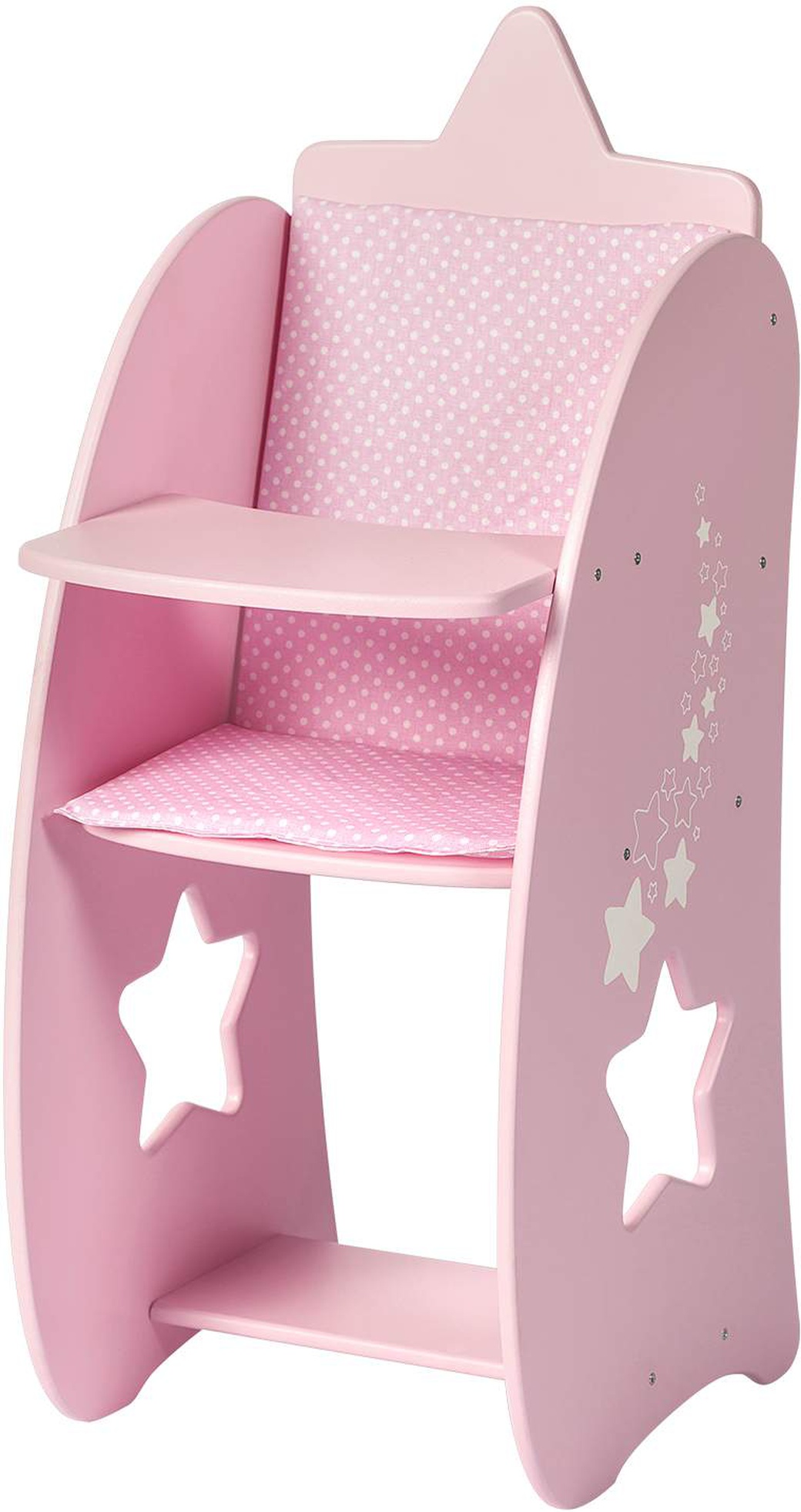 Стульчик для кормления кукол PAREMO "Звездочка", цвет: розовый фото