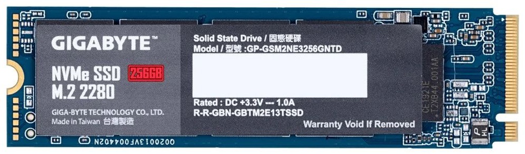 Жесткий диск SSD M.2 Gigabyte 256Gb (GP-GSM2NE3256GNTD) фото