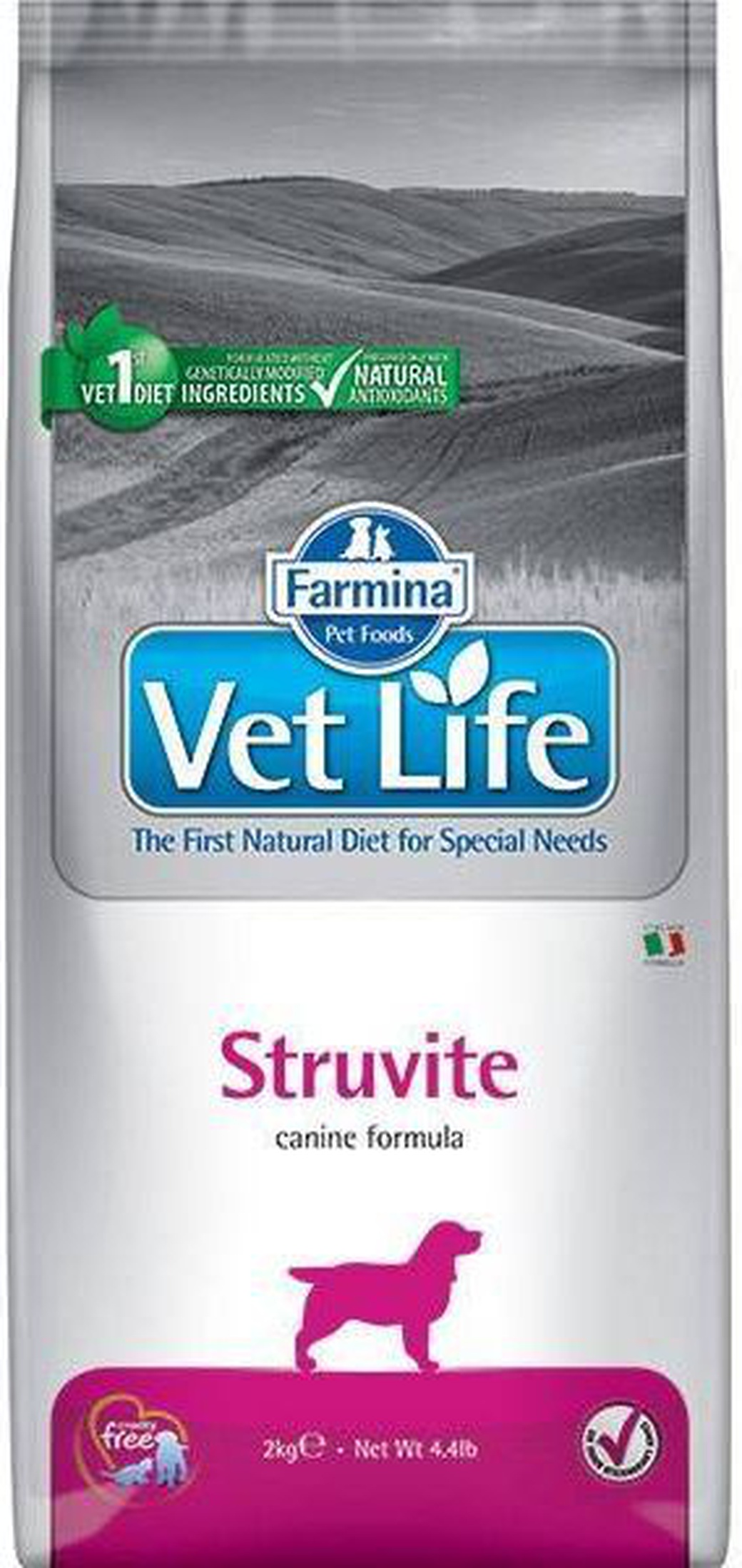 Корм для собак при рецедивах МКБ Farmina VetLife STRUVITE MANAGEMENT, 2 кг фото