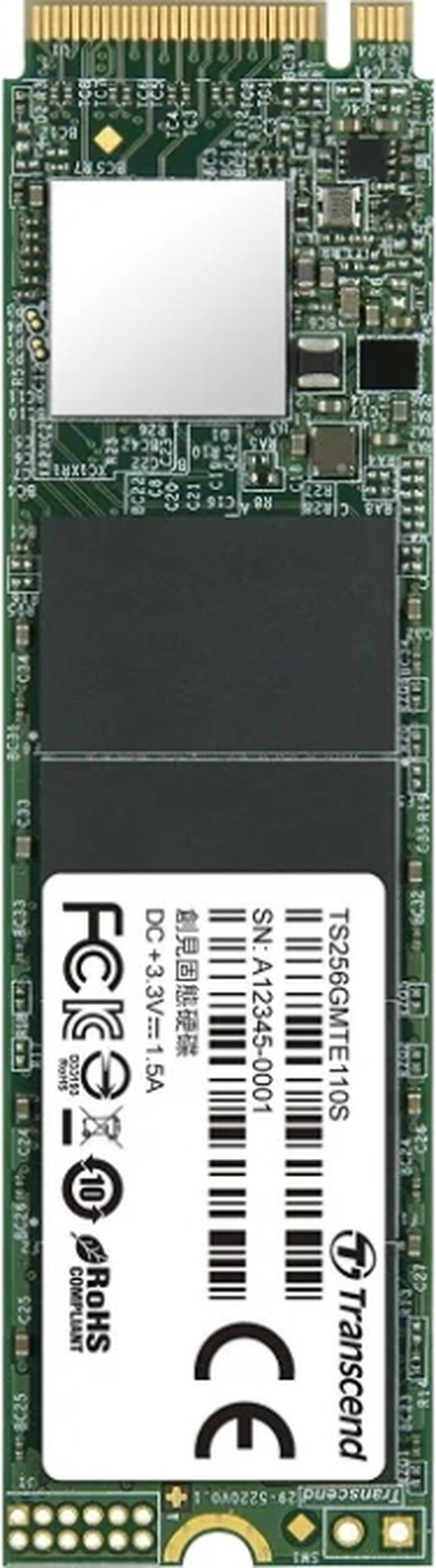 Накопитель SSD Transcend M.2 256Gb TS256GMTE110S фото