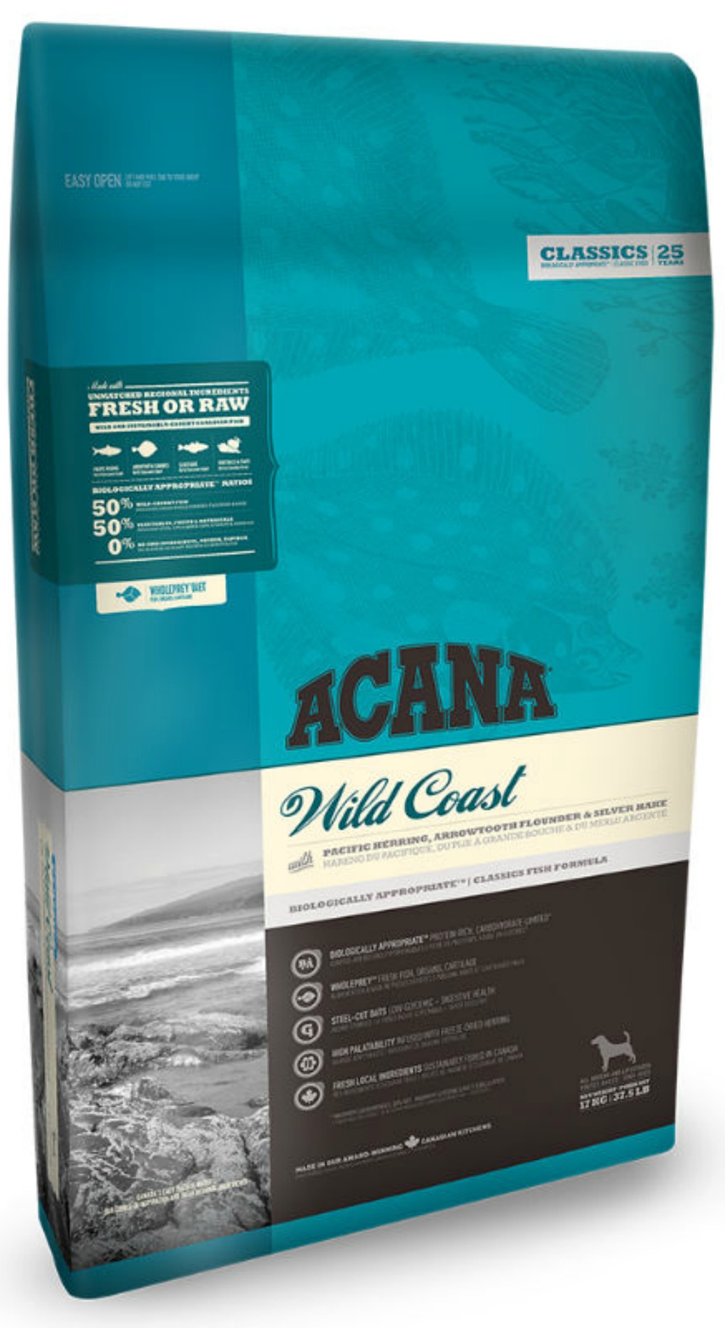 Корм для собак всех пород Acana Classic Wild Coast, рыба с овсом, 17 кг фото