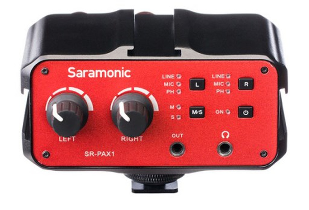 Адпатер Saramonic SR-PAX1 (1 стерео, 2 моно-входа 3,5 мм, 2 моно-входа XLR) фото