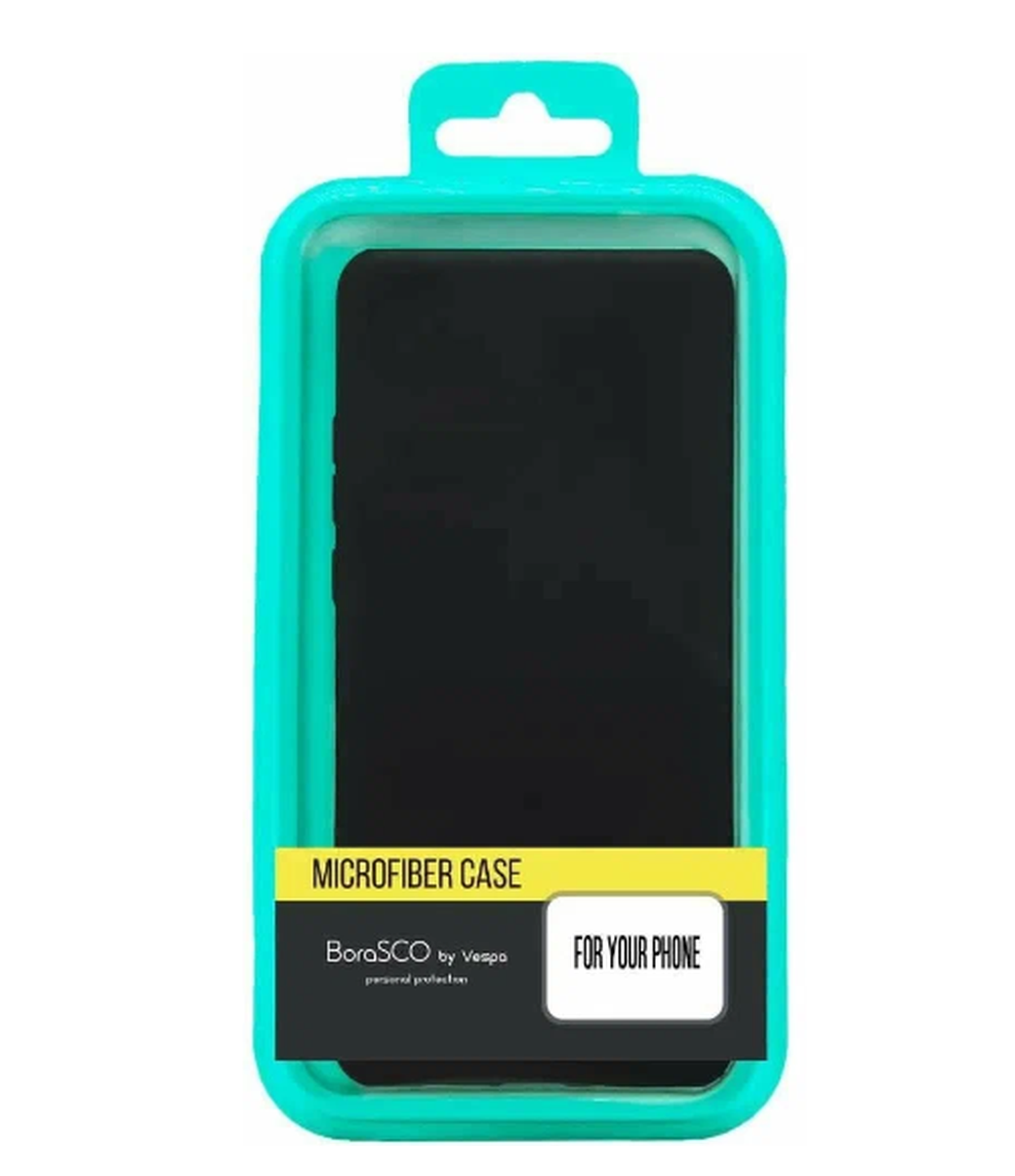 Чехол-накладка для Samsung Galaxy A54 черный, Microfiber Case, Borasco фото