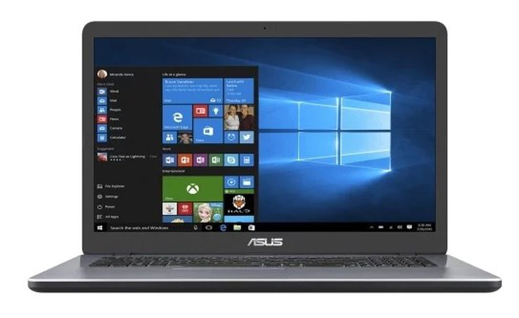 Ноутбук Asus F705UA-BX424T (Intel Core i5 7200U/8Gb/1000Gb/DVDrw/17.3"/1600x900/Intel HD/Windows 10) серый фото