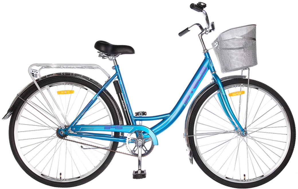 Велосипед Stels Navigator 28" 345 Z010/Z011 (с корзиной) (LU085343) Голубой-хром фото