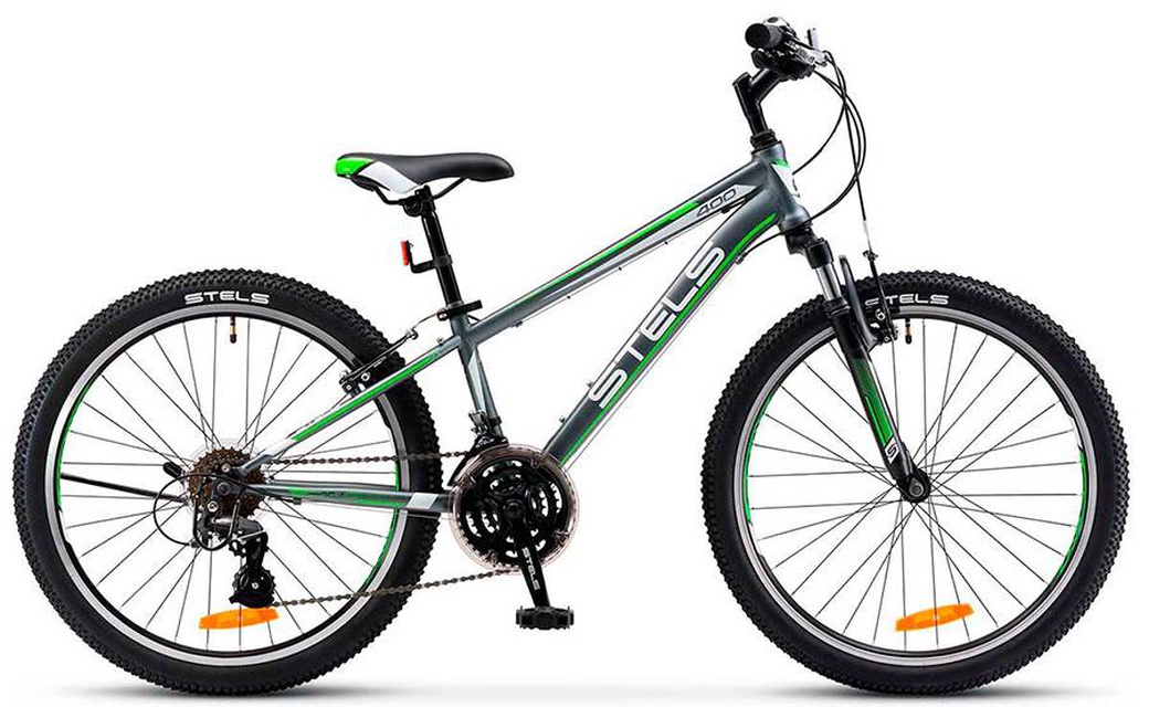 Велосипед Stels Navigator 24" 400 V V031 Серый/Зеленый/Белый (LU089411) 14" фото