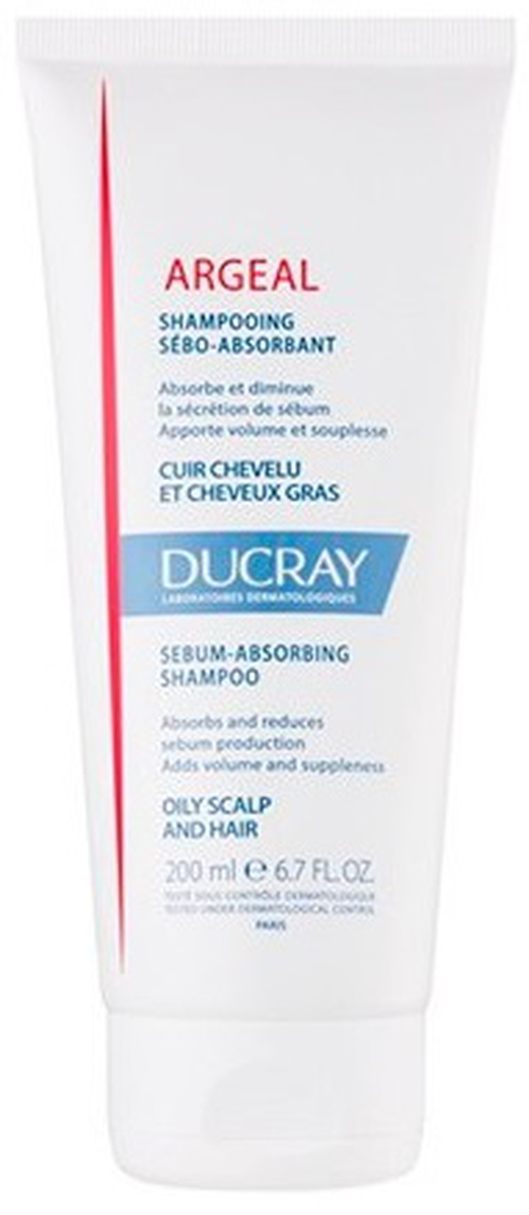 Ducray Argeal себоабсорбирующий шампунь для жирн.волос 200мл фото