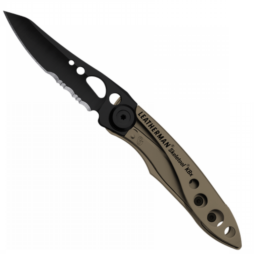 Нож Leatherman Skeletool KBX, 2 функции, коричневый фото