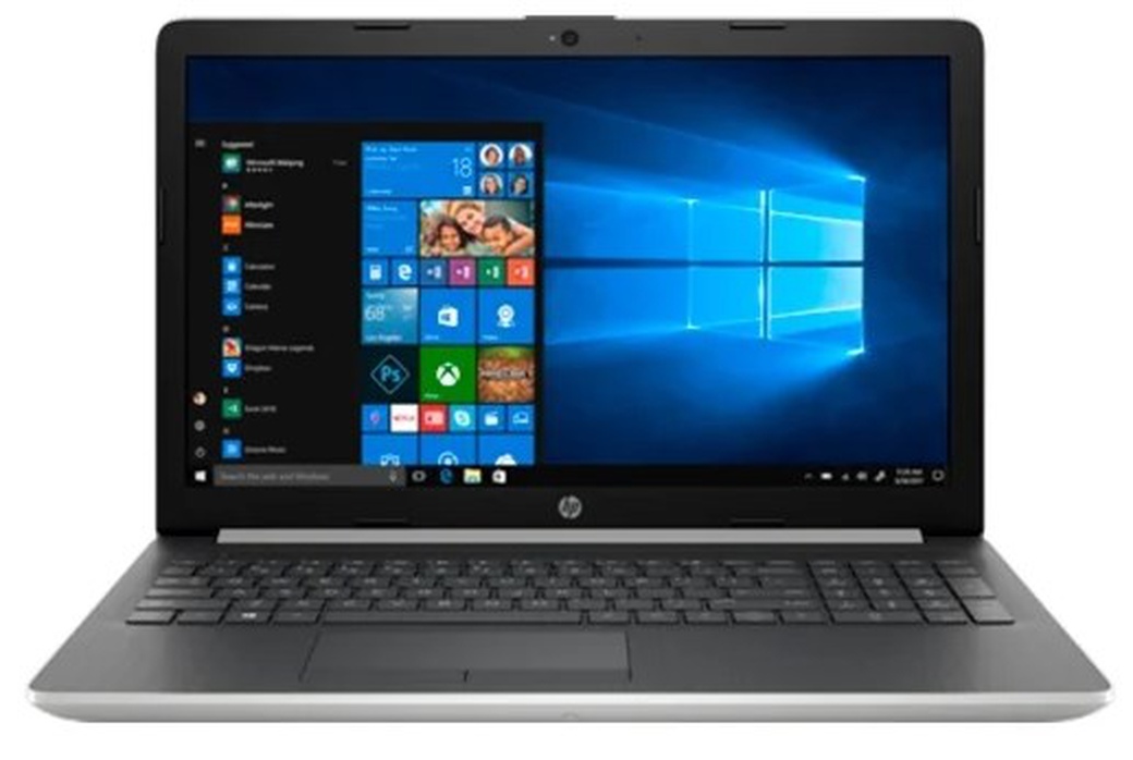 Ноутбук HP 15-db0035ur (AMD E2 9000E/4Gb/500Gb/DVD-RW/15.6" HD/Radion R2/WiFi+BT/Windows 10) серебряный фото