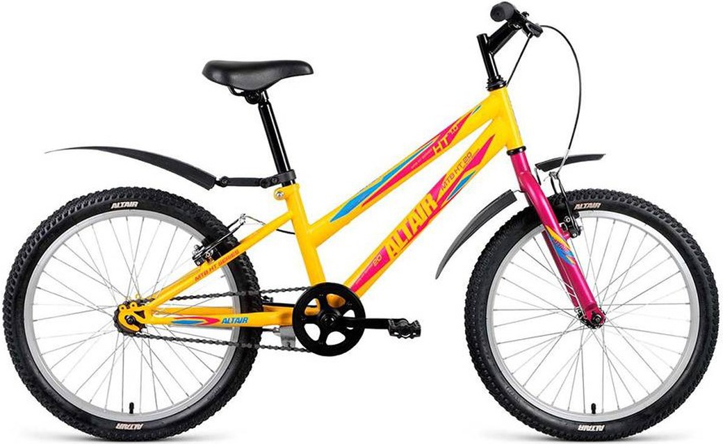 Велосипед 20" Altair MTB HT 20 1.0 Lady 1 ск 17-18 г 10.5' Желтый Матовый RBKN8JN01009 фото