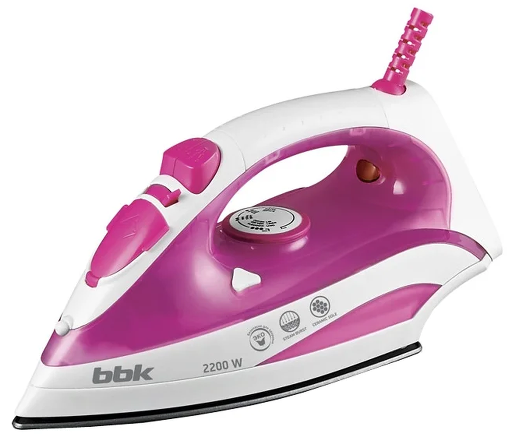 Утюг BBK ISE-2200 розовый фото
