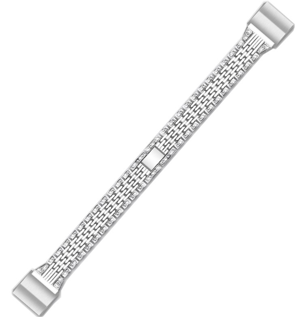 Ремешок для браслета Fitbit Charge 2, нержавеющая сталь, серебро фото